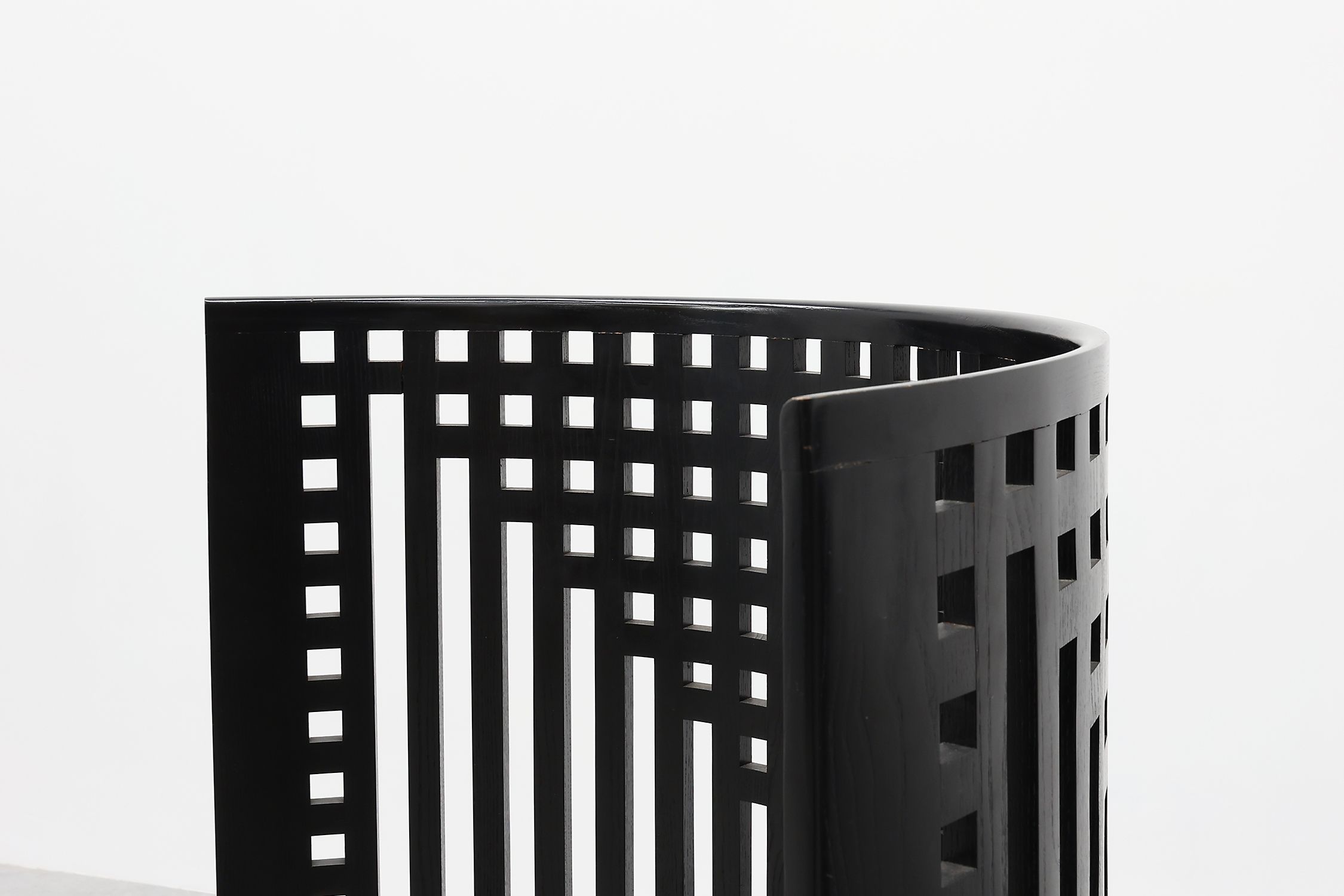 Pair of black Mackintosh Willow chairs by Atelier International, Italy 1980sthumbnail